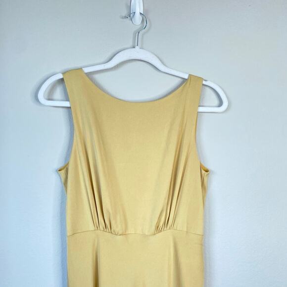 BALTIC BORN Molly Mod Maxi Dress Pale Mustard Butter Yellow Size Medium NWT New - Picture 4 of 12